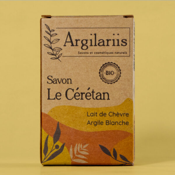 Savon bio Le Cérétran à base de chèvre.