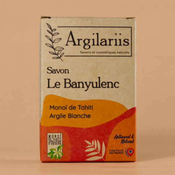 Savon naturel au monoï de Tahiti et argile blanche