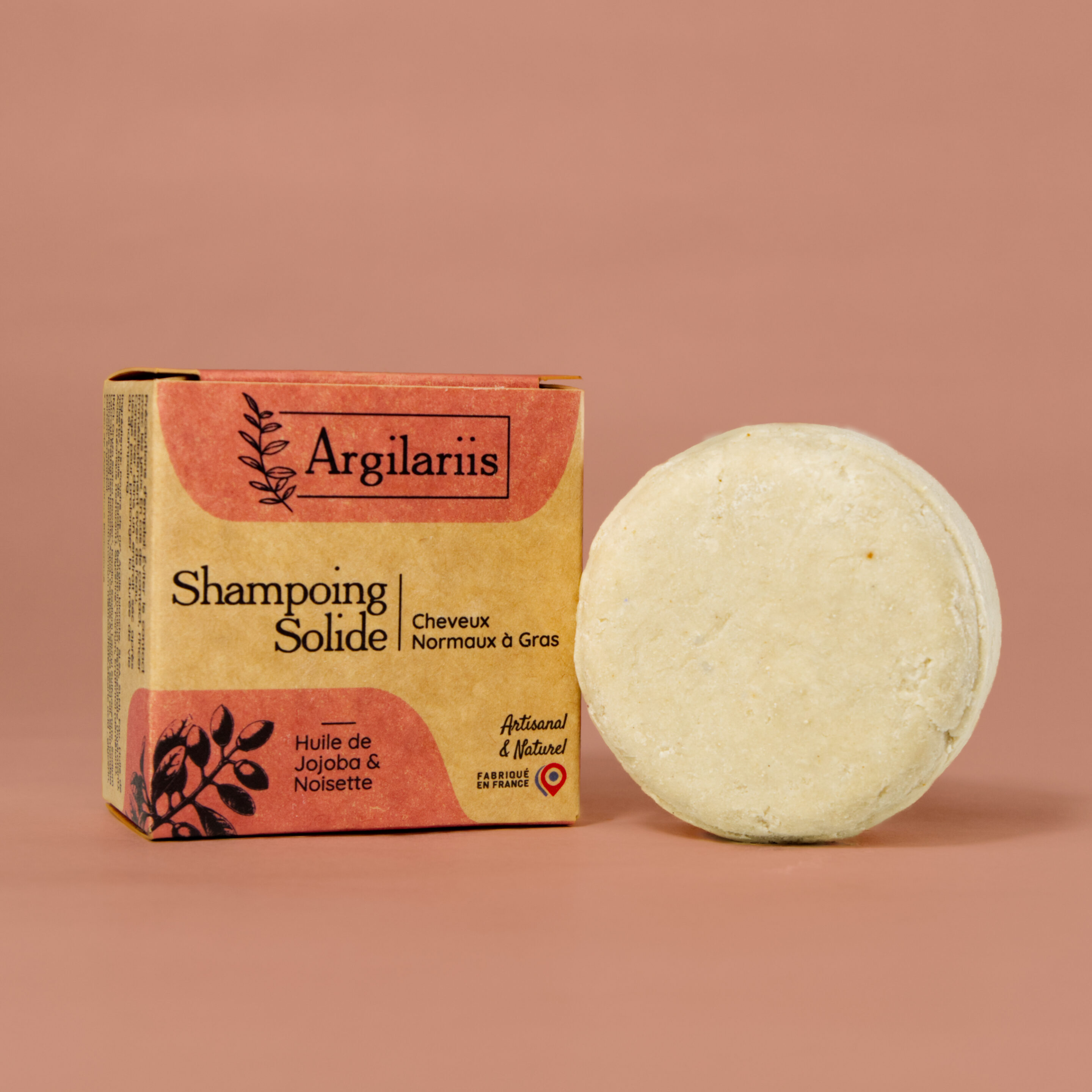 Shampoing solide pour cheveux normaux à gras
